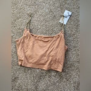 Discontinued cider crop top size medium rhinestone, spaghetti strap